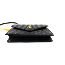 Saint Laurent Cassandra Pelle d'Agnello Nera