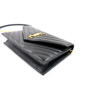 Saint Laurent Cassandra Pelle d'Agnello Nera