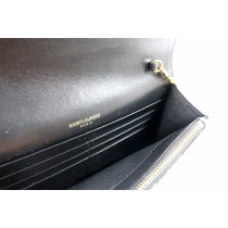 Saint Laurent Cassandra Pelle d'Agnello Nera
