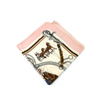 Hermes Foulard Equipages Seta Rosa