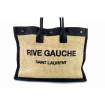 Saint Laurent Rive Gauche Raffia Beige