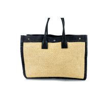 Saint Laurent Rive Gauche Raffia Beige