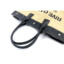 Saint Laurent Rive Gauche Raffia Beige