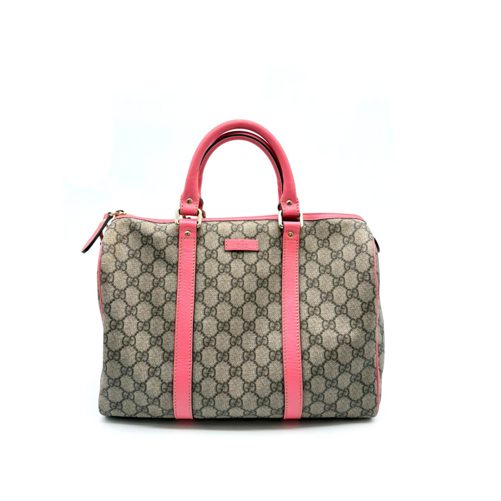 Gucci Boston Bag GG Supreme Beige