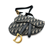 Dior Marsupio Saddle Tela Oblique Blu