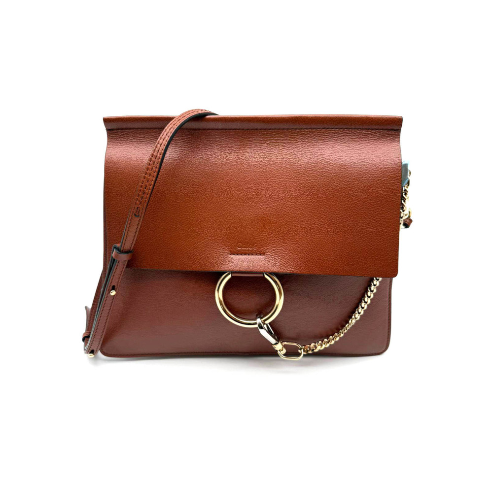Chloe Faye Media Pelle Marrone