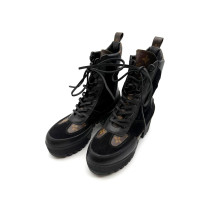 Louis Vuitton Stivali Anfibio Lawreate Pelle Nera
