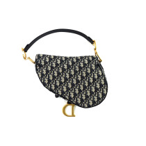 Dior Saddle Tela Jaquard Oblique Blu