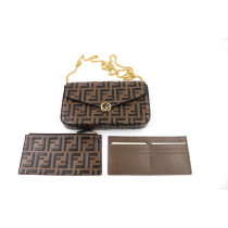 Fendi Woc Pelle Marrone