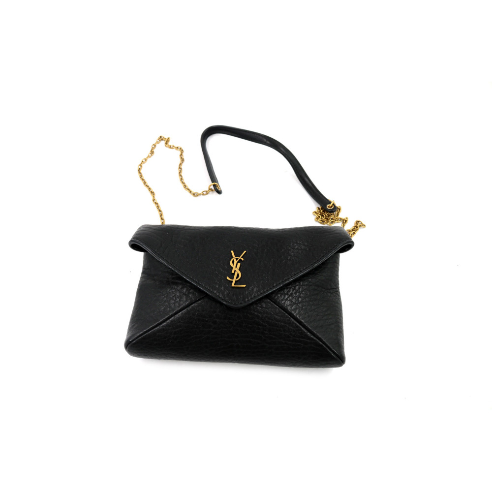 Saint Laurent Cassandre Mini Pelle Nera
