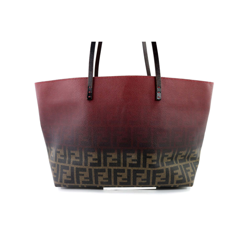 Fendi Roll Bag Tela Rosa e Marrone