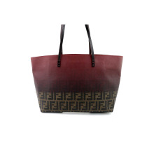 Fendi Roll Bag Tela Rosa e Marrone