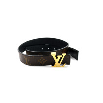 Louis Vuitton Cintura Initiales Reversibile Monogram e Pelle Nera