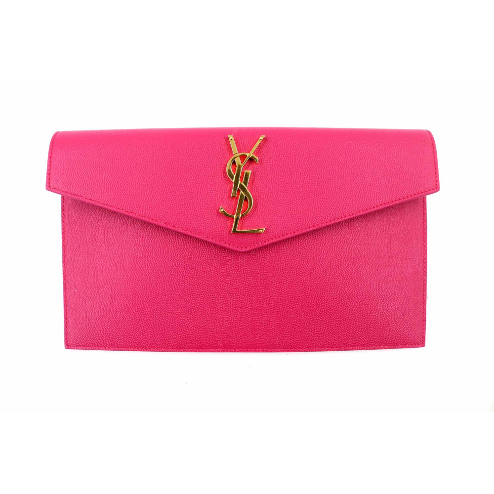 Saint Laurent Pochette Pelle Fucsia