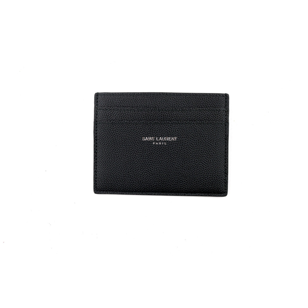 Saint Laurent Portacarte Pelle Nera