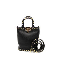 Valentino Rockstud Bucket Pelle Nera