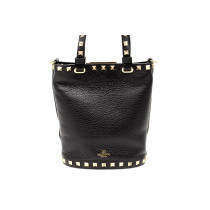 Valentino Rockstud Bucket Pelle Nera