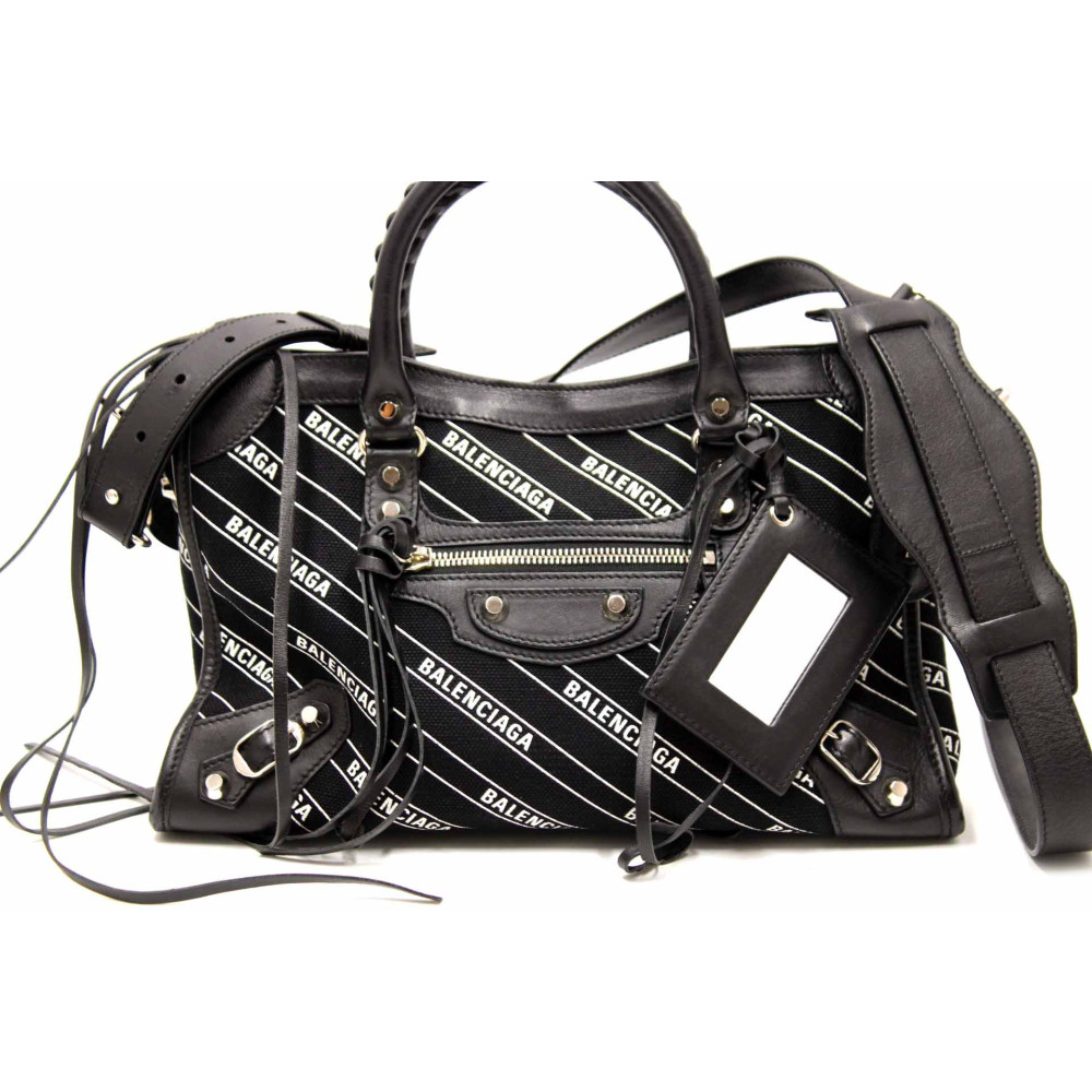 Balenciaga City Small Limited Tela e Pelle Nera