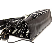 Balenciaga City Small Tela e Pelle Nera