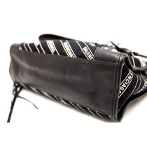 Balenciaga City Small Tela e Pelle Nera
