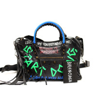 Balenciaga City Small Graffiti Pelle Multicolor