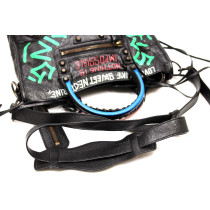 Balenciaga City Small Graffiti Pelle Multicolor