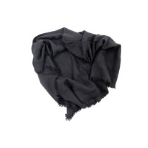 Dior Sciarpa Oblique Lana, Seta e Cachemire Nero