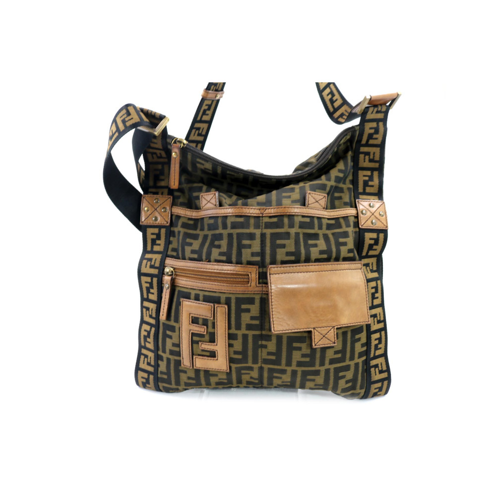 Fendi Tracolla Maxi Zucca Marrone