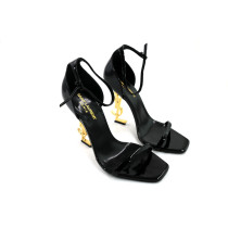 Saint Laurent Sandali Opyum Vernis Nera