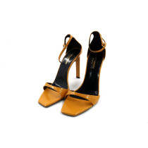 Saint Laurent Sandali Pelle Senape