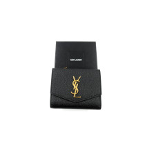 Saint Laurent Portafoglio Cassandre Pelle Nera