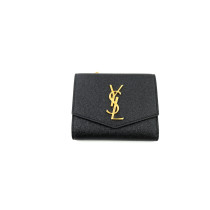 Saint Laurent Portafoglio Cassandre Pelle Nera