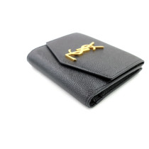 Saint Laurent Portafoglio Cassandre Pelle Nera