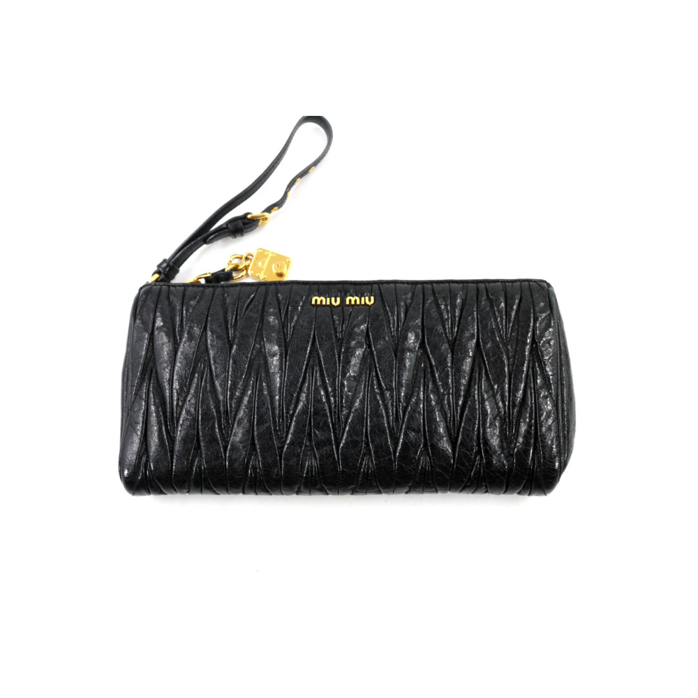 Miu Miu Pochette Pelle Nera