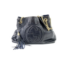 Gucci Soho Shopping Vernis Blu