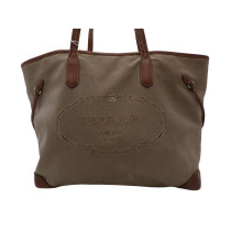 Prada Shopping Jacquard Beige