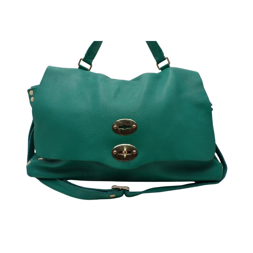 Zanellato Postina Gm Pelle Verde Ottanio