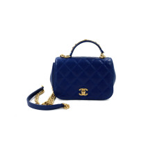 Chanel Flap Bag Carry Around Pelle Blu