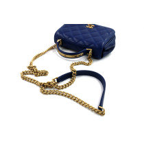 Chanel Flap Bag Carry Around Pelle Blu