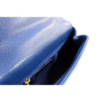 Chanel Flap Bag Carry Around Pelle Blu