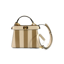 Fendi Peekaboo Iseeu Pelle Bianca e Beige