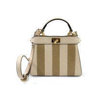 Fendi Peekaboo Iseeu Pelle Bianca e Beige