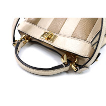 Fendi Peekaboo Iseeu Pelle Bianca e Beige