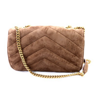 Saint Laurent Lou Lou Small Suede Brown Coffee