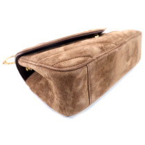 Saint Laurent Lou Lou Small Suede Brown Coffee