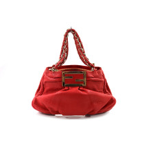 Fendi Mia Chain Shoulder Bag Pelle Rossa