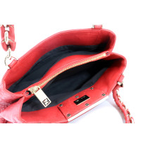 Fendi Mia Chain Shoulder Bag Pelle Rossa