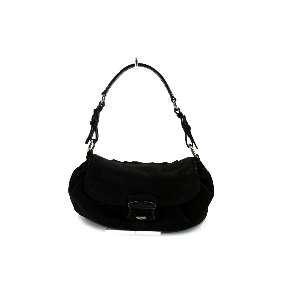 Prada Shoulder Bag Vintage Pelle Marrone Scuro