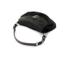 Prada Shoulder Bag Vintage Pelle Marrone Scuro