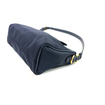 Prada Pochette Tela Blu